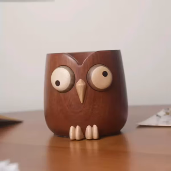 Hand-carved owl