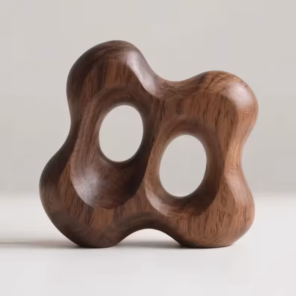 Handcarved solid wood sculpture