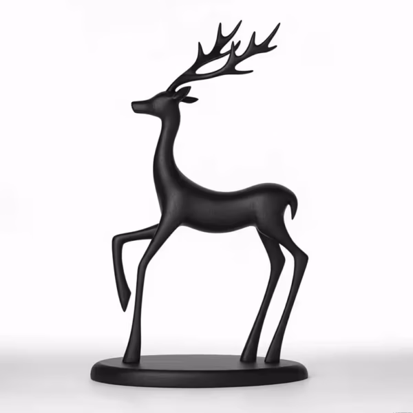 Hand Carved Standing Deer