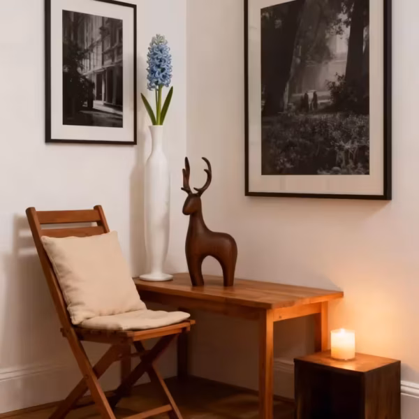 Hand Carved Standing Deer