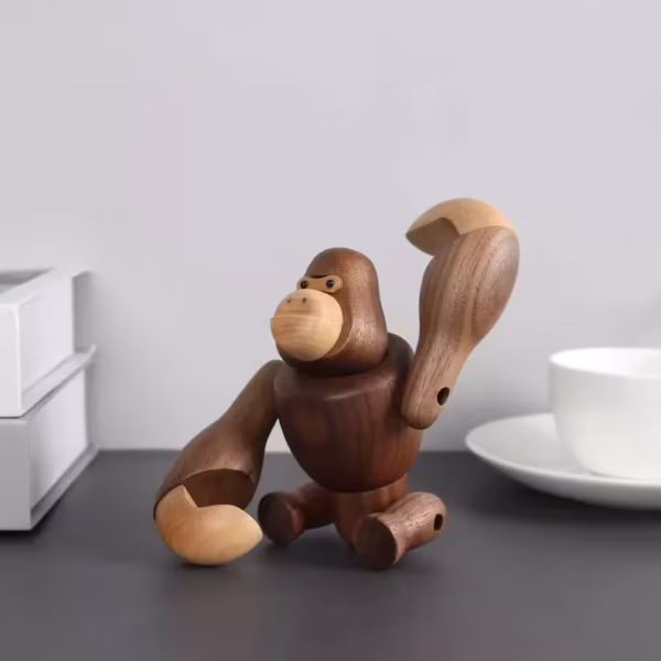 Articulated Wooden Gorilla Toy