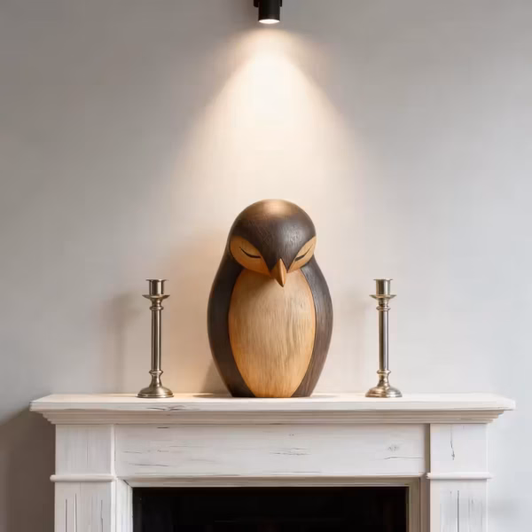 Wooden Penguin with Two-Tone